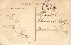 CPA Marseille Le Prado vu de la Plage Tramways