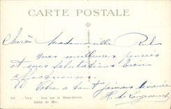 CPA Nice vue sur le Mont Boron Bains de Mer 