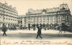CPA Paris La Gare Saint Lazare 
