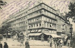 CPA Paris Boulevard et Faubourg Montmartre 