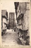 CPA Morlaix La Rue Basse et l'Eglise St Mathieu 