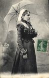 CPA Jeune Morlaisienne Folklore