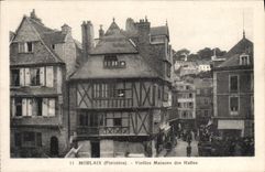 CPA Morlaix Finistere Vieilles Maisons des Halles 