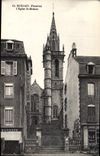 CPA Morlaix Finistere L'Eglise St Melaine 