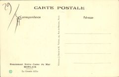 CPA Pensionnat Notre Dame du Mur Morlaix La Grande Allee