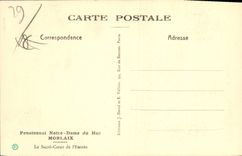 CPA Pensionnat Notre Dame du Mur Morlaix Le Sacre Coeur de l'Entree