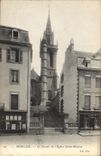 CPA Morlaix Le Clocher de l'Eglise St Melaine 