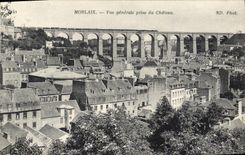CPA Morlaix Vue generale prise du Chateau 