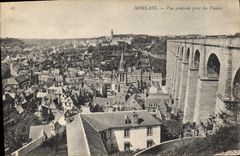 CPA Morlaix Vue generale pris du Viaduc 