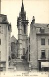 CPA Morlaix Le Clocher de l'Eglise St Melaine 