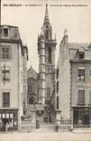CPA Morlaix Le Clocher et le Calvaire de l'Eglise St Melaine 