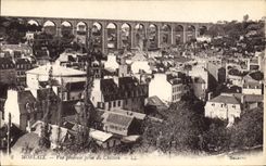 CPA Morlaix Vue generale prise du Chateau 