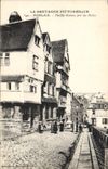 CPA La Bretagne Pittoresque Morlaix Vieilles Maisons pres des Halles 