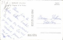 CPA Morlaix Finistere Quai du Treguier et le Viaduc 