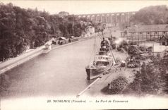 CPA Morlaix Finistere Le Port de Commerce Bateau