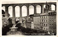 CPA Morlaix Vue du Viaduc vers St Melaine 