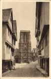 CPA Bretagne Morlaix Finistere La Rue Basse et l'Eglise St Mathieu 