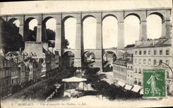 CPA Morlaix Vue d'Ensemble du Viaduc 