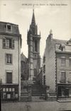 CPA Morlaix le Clocher de l'Eglise St Melaine 