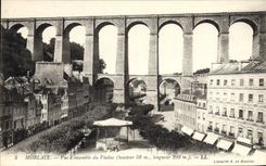 CPA Morlaix Vue d'Ensemble du Viaduc 