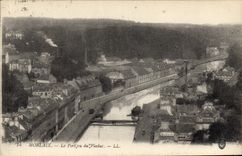 CPA Morlaix Le Port vu du Viaduc 