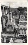 CPA Morlaix Le Viaduc et l'Eglise Ste Melaine 