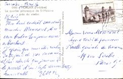 CPA Morlaix Finistere Le quartier pittoresque de St Melaine pres du viaduc 
