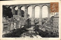 CPA Morlaix Finistere Le Viaduc 