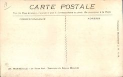 CPA Marseille Le Vieux Port Traversee du Bateau Mouche 
