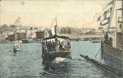 CPA Marseille Le Vieux Port Traversee du Bateau Mouche 