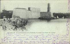 CPA Marseille La Baignox aux Pierres Plates Le Fort St Jean 