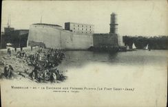 CPA Marseille La Paignade aux Pierres Plates le Fort Saint Jean 