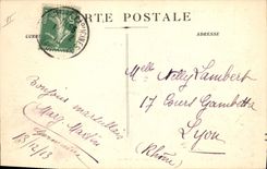 CPA Marseille La Jetee par un jour de Mistral 