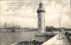 CPA Marseille Vue Panoramique prise du Phare Sainte Marie 