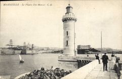 CPA Marseille Le Phare Ste Marie 