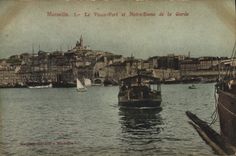 CPA Marseille Le Vieux Port et Notre Dame de la Garde 