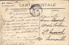 CPA Marseille Le vieux Port Traversee du Bateau mouche 