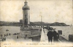 CPA Marseille Le Phare Sainte Marie 