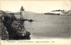 CPA Marseille Le Phare de la Desirade Depart d'un Courrier 