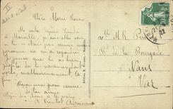 CPA Marseille Entree du Port La Jetee et Le Phare Ste Marie 