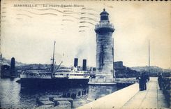CPA Marseille le Phare Sainte Marie 