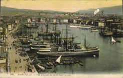 CPA Marseille vue generale du vieux port 