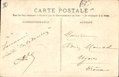 CPA Marseille le port Coucher de Soleil 