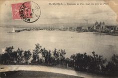 CPA Marseille Panorama du pont Neuf vue prise du Pharo 