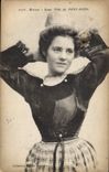 CPA Reverie Jeune Fille de Pont Aven Folklore