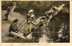 CPA Bretagne Dans de Bois d'Amour Pont Aven 