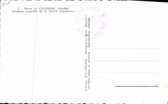 CPA Ferme du Colombier Vendee ancienne propriete de la famille Clemenceau 