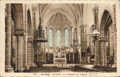 CPA Montoigu Vendee interieur de l'eglise 