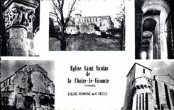 CPA Eglise Saint Nicolas de la Chaize le Vicomte vendee eglise Romaine de XI siecle 