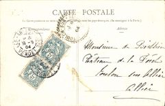 CPA Coup de mer sur le Brise lames de la Jetee de la Chaume 